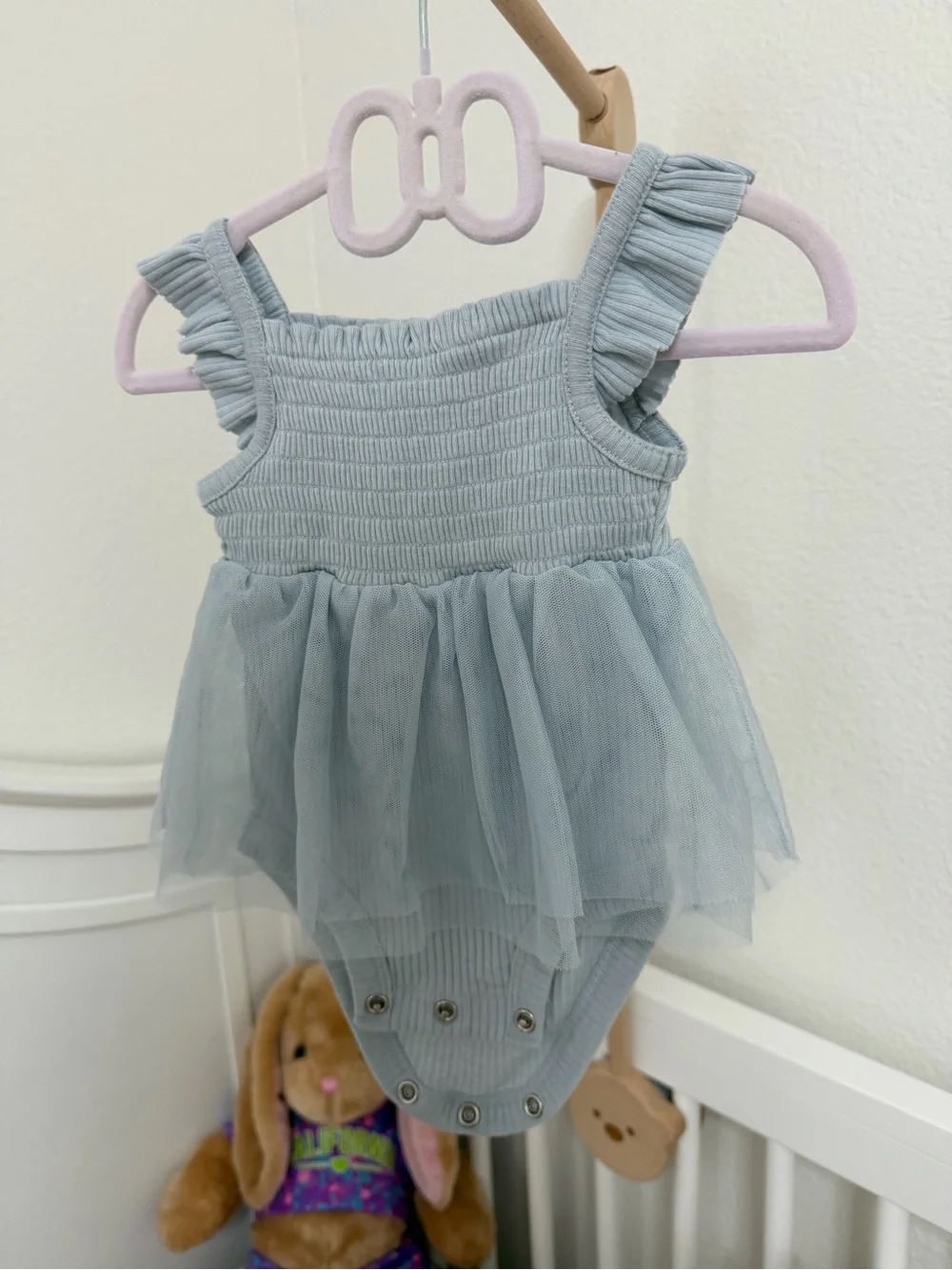 Yellow Sunflower Baby Dress Onesie and Blue Ballerina Dress Set